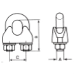  Malleable Wire Rope Clip DIN1142