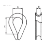 Thimble DIN6899, Form A C15