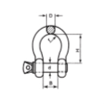  U.S Type Bow Shackle, Strong Type